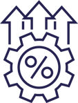 increase efficiency icon increase efficiency icon