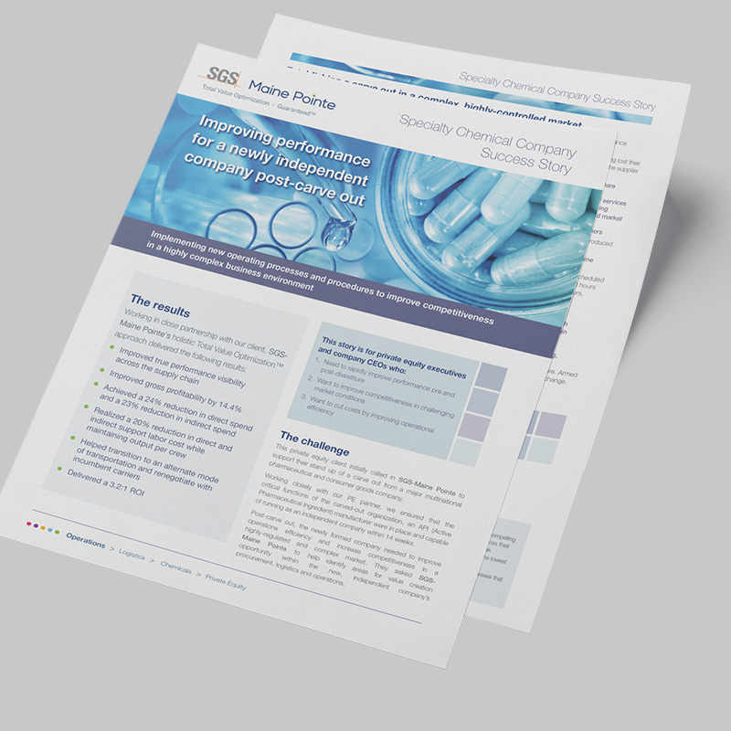 Improving Performance Post-Carve Out to Boost Profitability and Operational Efficiency