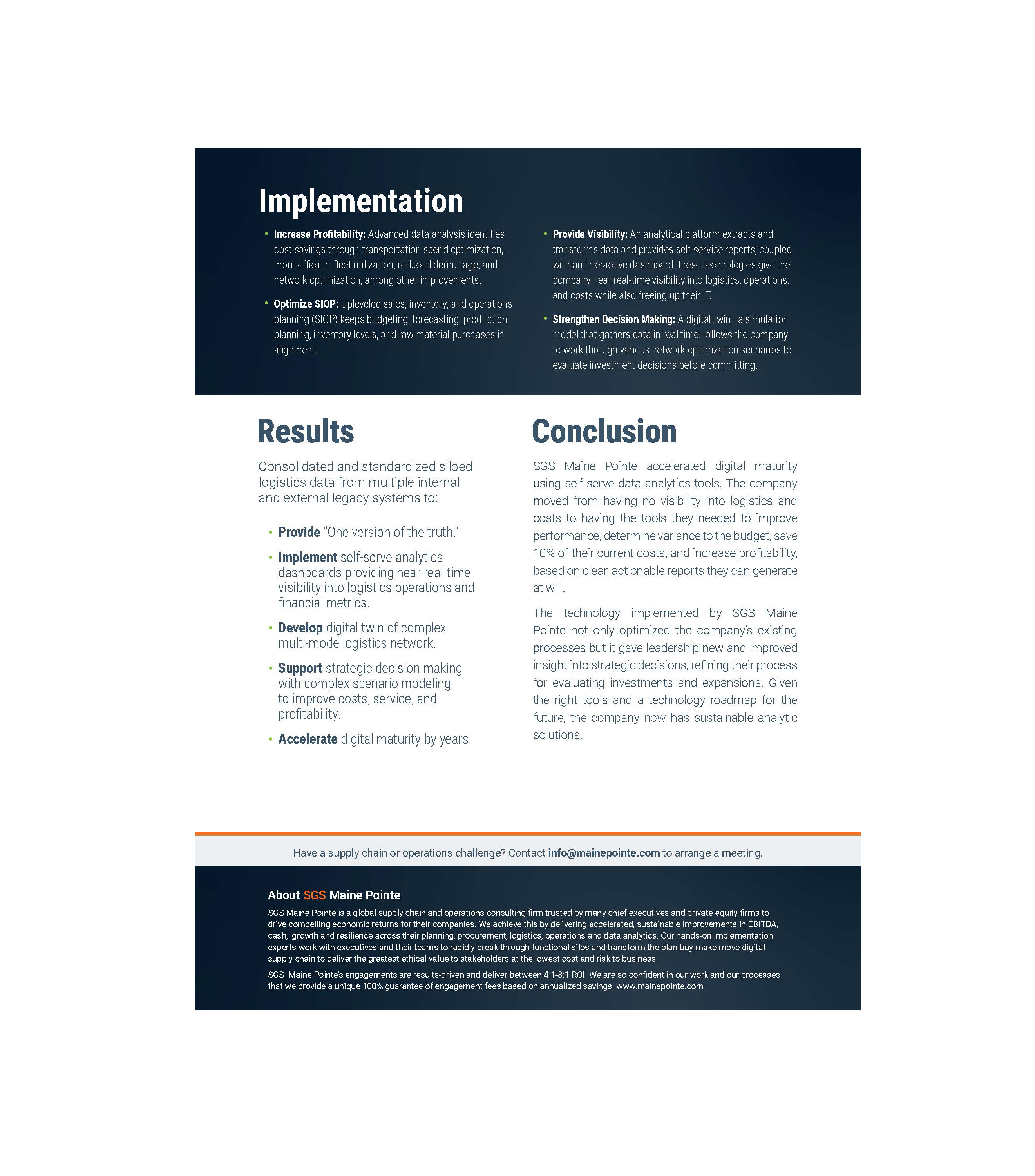 Real-time visibility, self-serve data analytics & digital twin (CS281)